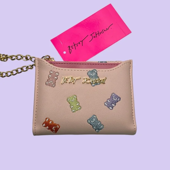 Betsey Johnson Emroidered Gummy Bears Bifold Wallet W Card Case - Picture 4 of 8